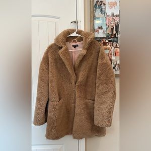 TOPSHOP teddy bear coat